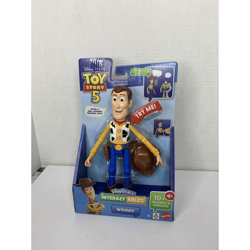 Disney Pixar Toy Story 5 Interactables Figure, Woody Figure 7" NEW